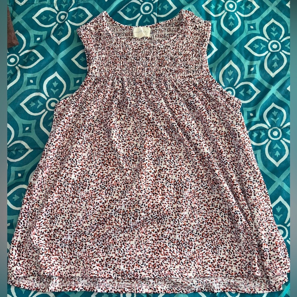 MELLODAY | Sleeveless Smocked Top